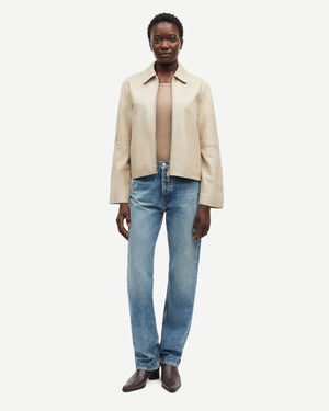 SALYLO LEATHER JACKET 15344 / WASHED WHITE PEPPER