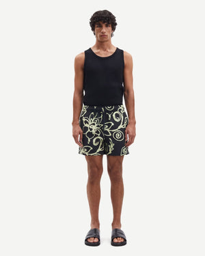 MOSES SWIM SHORTS AOP 14702 / YELLOW BLOSSOM