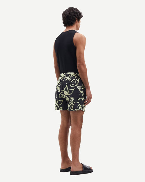 MOSES SWIM SHORTS AOP 14702 / YELLOW BLOSSOM