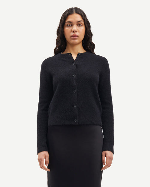 NOR SHORT CARDIGAN 7355 / BLACK