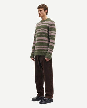 SAARIN SWEATER 15354 / FOREST NIGHT STRIPE