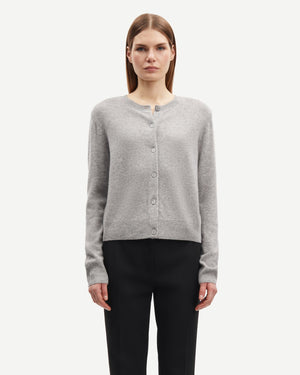 SABOSTON CARDIGAN 6304 / GREY MEL.