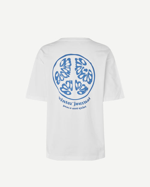 SAJOURNAL T-SHIRT 11725 / WHITE PEACE