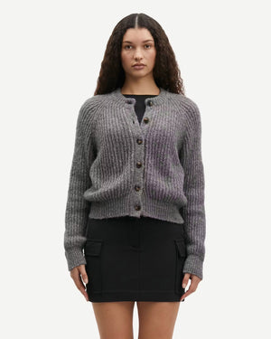 SALAYLA CARDIGAN 15009 / GREY MELANGE