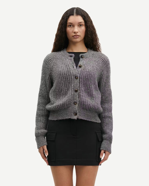 SALAYLA CARDIGAN 15009 / GREY MELANGE