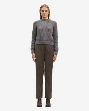 SARAMONA TROUSERS 14635 / BLACK OLIVE