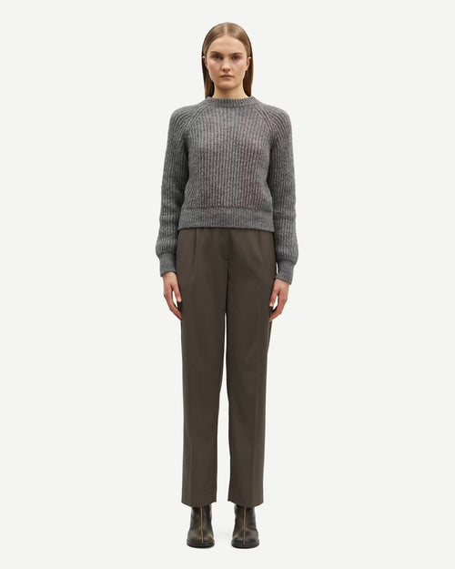 SARAMONA TROUSERS 14635 / BLACK OLIVE