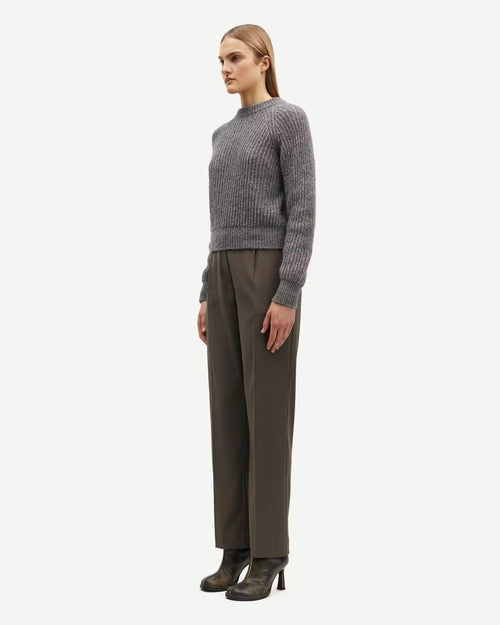 SARAMONA TROUSERS 14635 / BLACK OLIVE