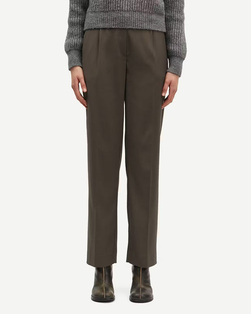 SARAMONA TROUSERS 14635 / BLACK OLIVE