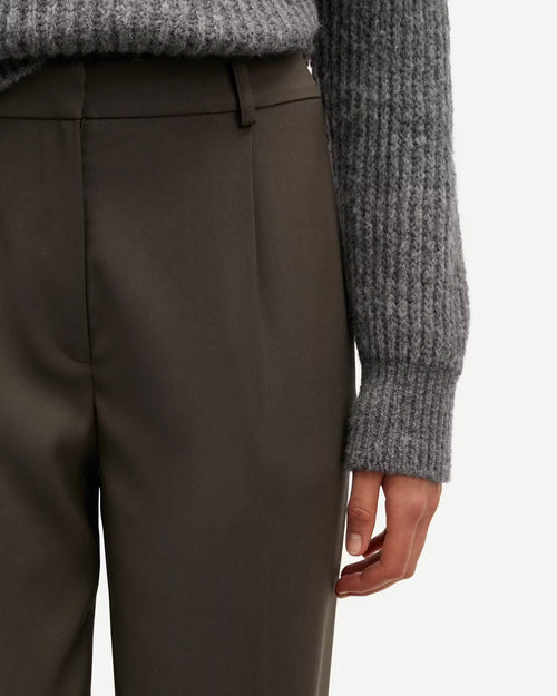 SARAMONA TROUSERS 14635 / BLACK OLIVE