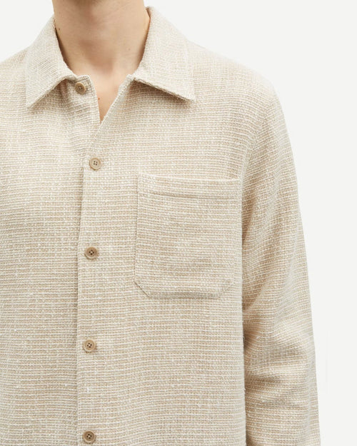 SATAKA JC OVERSHIRT 15386 / NATURAL MELANGE