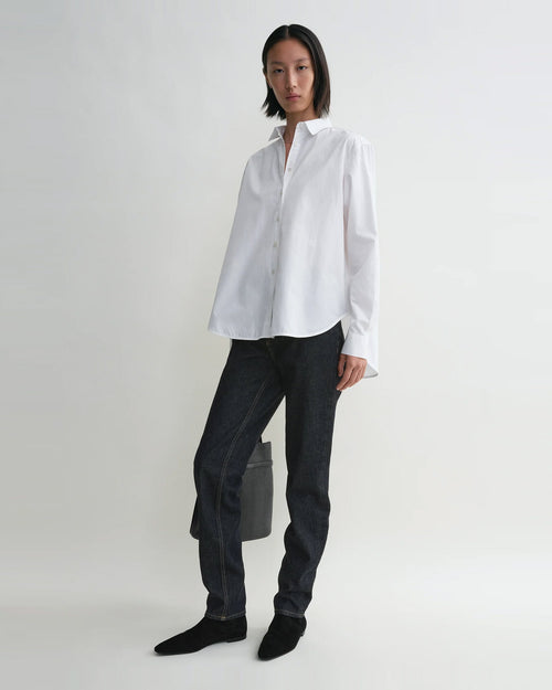 SIGNATURE COTTON SHIRT / WHITE