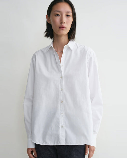 SIGNATURE COTTON SHIRT / WHITE