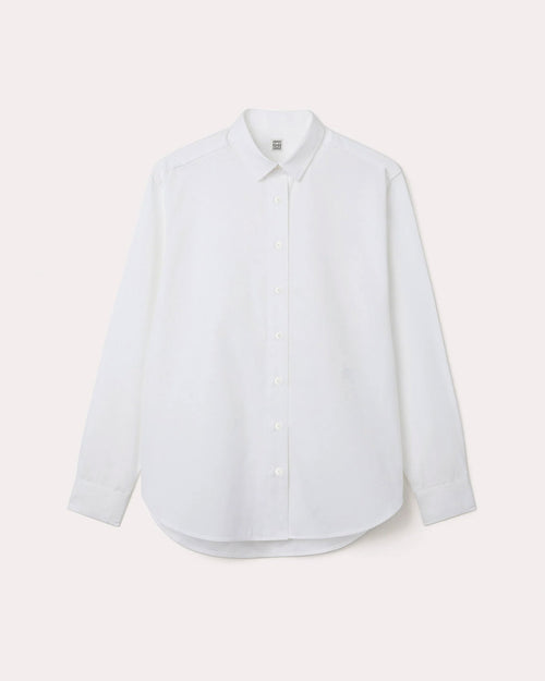 SIGNATURE COTTON SHIRT / WHITE