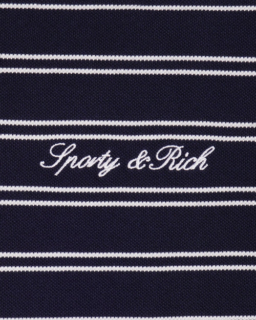 SIGNATURE LOGO EASY LONGSLEEVE / DARK NAVY/WHITE