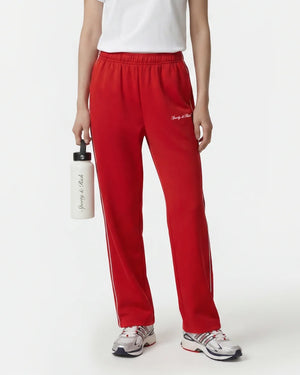 SIGNATURE LOGO RETRO TRACK PANT / RUBY/WHITE