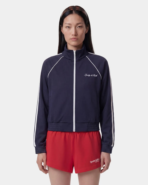 SIGNATURE LOGO RETRO TRACK JACKET / DARK NAVY/WHITE