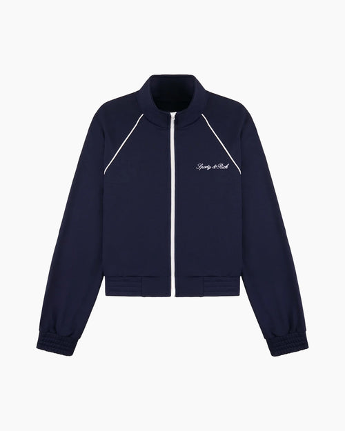 SIGNATURE LOGO RETRO TRACK JACKET / DARK NAVY/WHITE