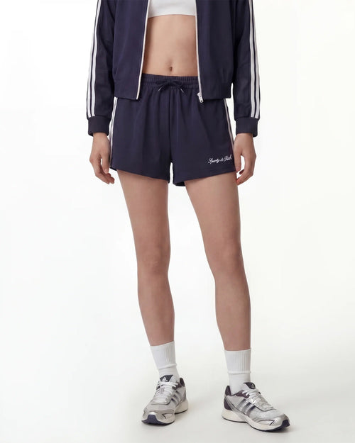 SIGNATURE LOGO RETRO TRACK SHORT / DARK NAVY/WHITE