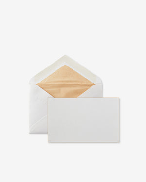 BORDERED CORRESPONDENCE CARDS / GOLD