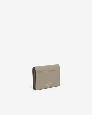 PANAMA FOLDED CARD CASE WITH SNAP CLOSURE / SANDSTONE