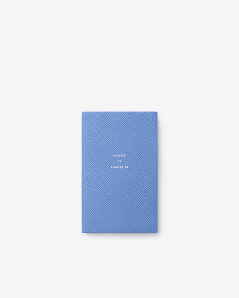 MAKE IT HAPPEN PANAMA POCKET NOTEBOOK / NILE BLUE – THIS IS FABRIC