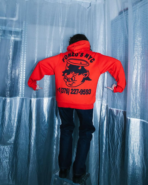 FONZO HOODIE / BRIGHT RED