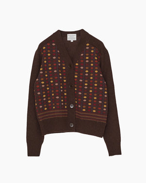 SOCK KNIT V-CD / BROWN