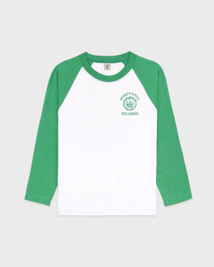 EMBLEM BASEBALL TEE / WHITE VERDE