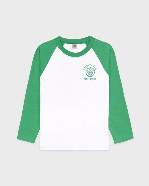 EMBLEM BASEBALL TEE / WHITE VERDE