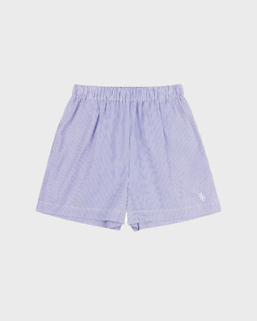 SRC POPLIN SHORT / WHITE NAVY STRIPE