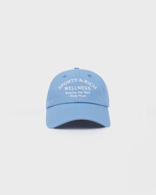 WELLNESS STUDIO EMBROIDERED HAT / SKY BLUE WHITE