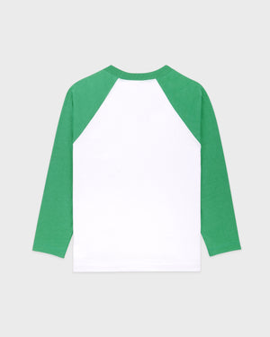 EMBLEM BASEBALL TEE / WHITE VERDE