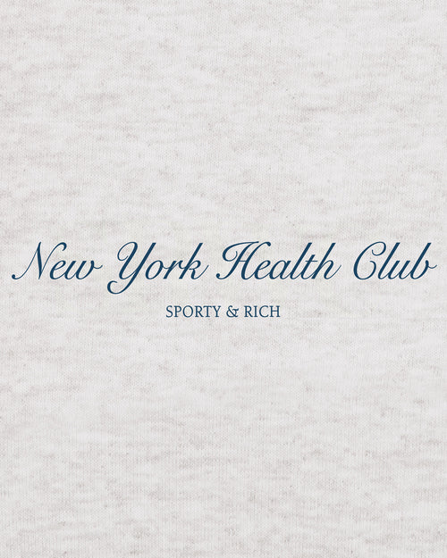 NY HEALTH CLUB T-SHIRT / HEATHER GRAY NAVY