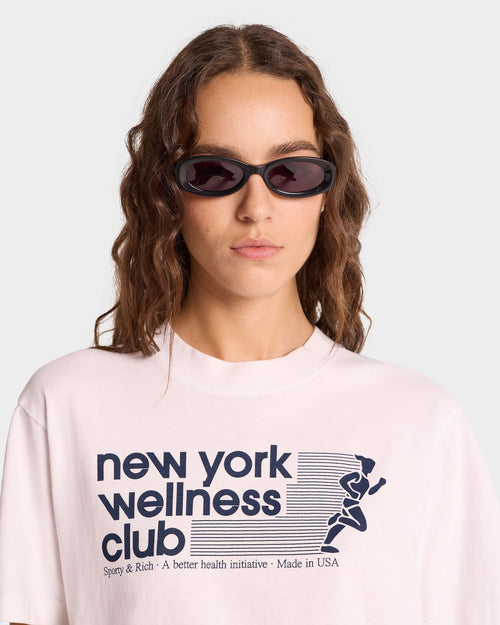 USA WELLNESS CLUB T-SHIRT / WHITE NAVY