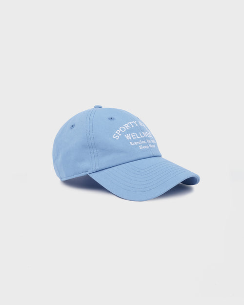 WELLNESS STUDIO EMBROIDERED HAT / SKY BLUE WHITE