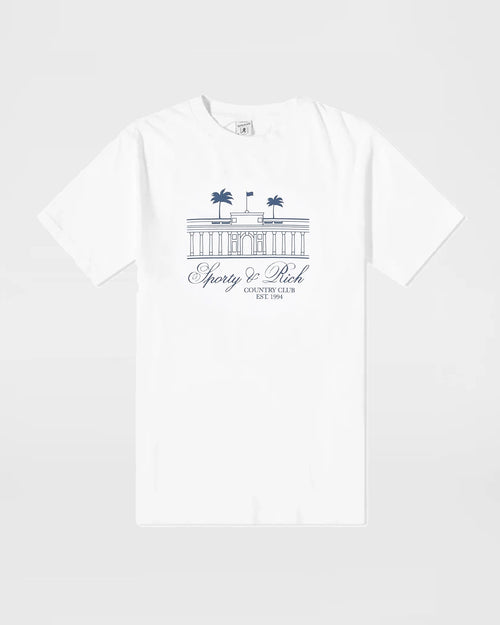 VILLA T SHIRT / WHITE NAVY