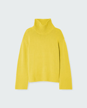 PATRIA ROLL NECK KNIT / ACID YELLOW