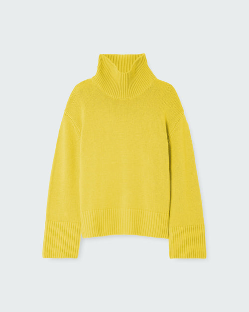 PATRIA ROLL NECK KNIT / ACID YELLOW