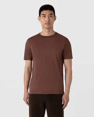 CLASSIC CREW NECK T SHIRT / COCOA BROWN