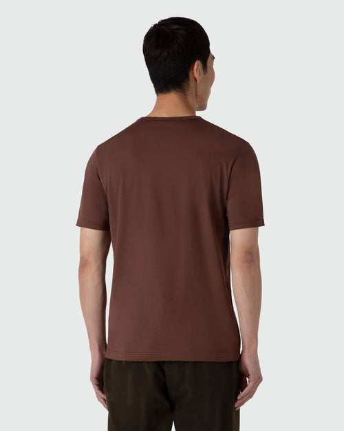 CLASSIC CREW NECK T SHIRT / COCOA BROWN