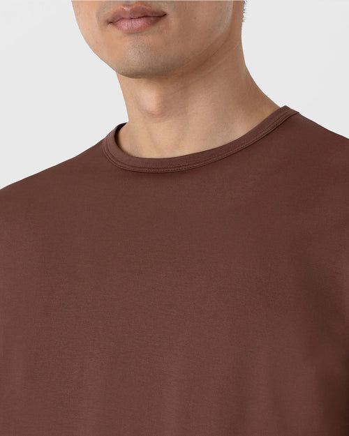 CLASSIC CREW NECK T SHIRT / COCOA BROWN