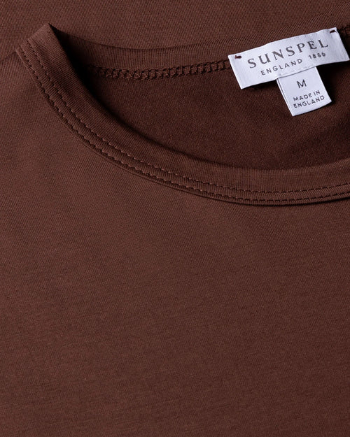 CLASSIC CREW NECK T SHIRT / COCOA BROWN