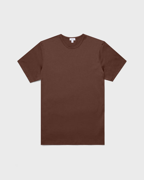 CLASSIC CREW NECK T SHIRT / COCOA BROWN