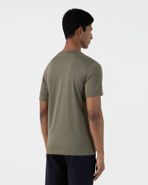 CLASSIC CREW NECK T SHIRT / KHAKI