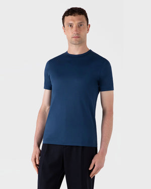 CLASSIC CREW NECK T SHIRT / NAVAL BLUE