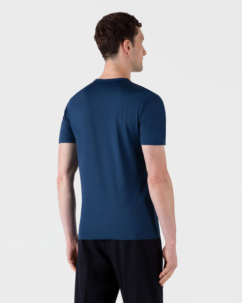 CLASSIC CREW NECK T SHIRT / NAVAL BLUE