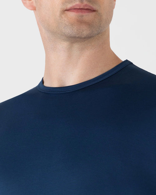 CLASSIC CREW NECK T SHIRT / NAVAL BLUE