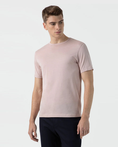 CLASSIC CREW NECK T SHIRT / PALE PINK