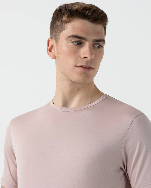 CLASSIC CREW NECK T SHIRT / PALE PINK